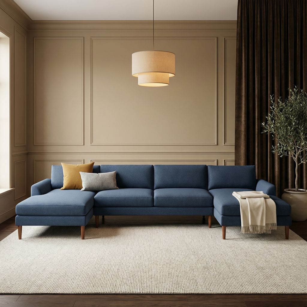 Monte Express Ship 156" Dual Chaise Sectional