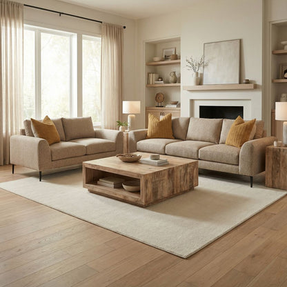 Monte Express Ship 69" 2 Cushion Loveseat - Textured Taupe