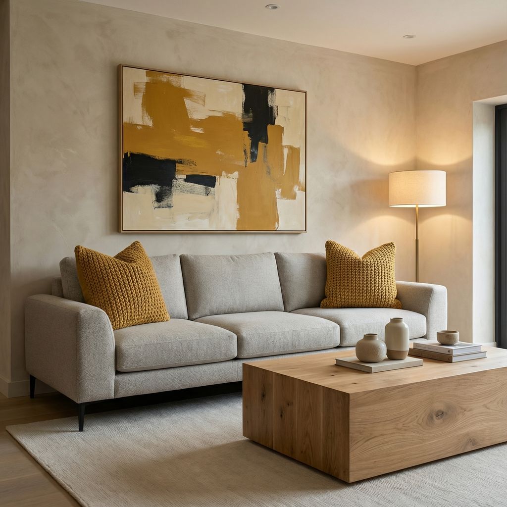 Monte Express Ship 94" 3 Cushion Sofa - Textured Taupe