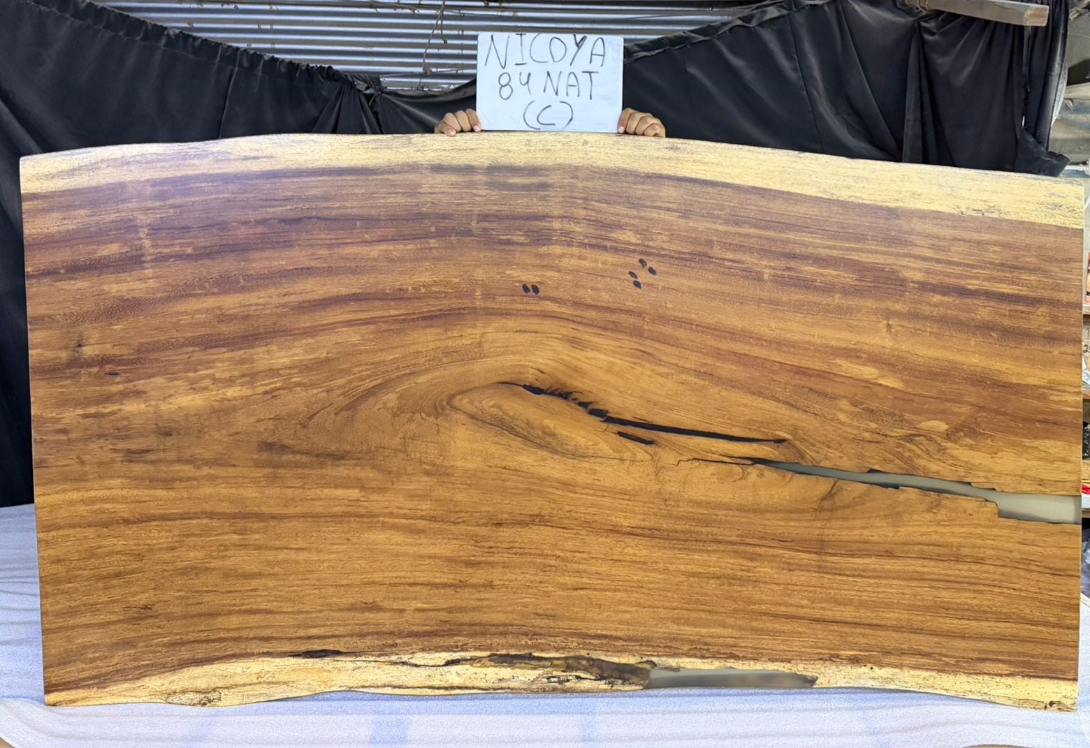 Nicoya 84" Guanacaste Live Edge Dining Table - Natural - SN541