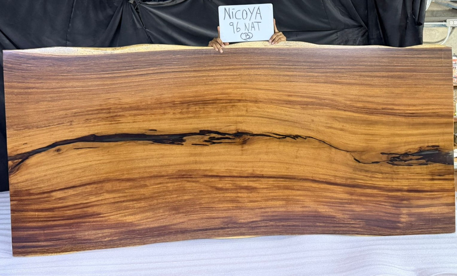 Nicoya 96" Guanacaste Live Edge Dining Table - Natural - SN543