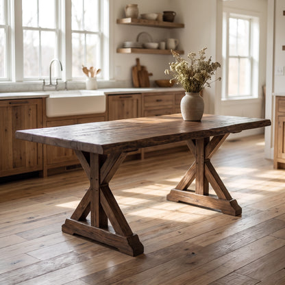 Nathan Acacia 72" Live Edge Dining Table - Tempest