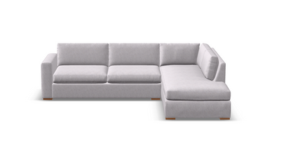 Nathan Luxe Express Ship 113" Sofa + Bumper Chaise