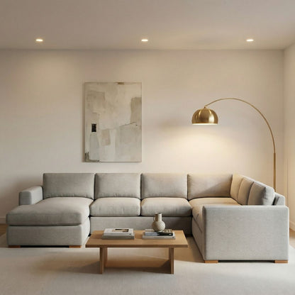 Nathan Luxe Express Ship 126" x 96" Sectional + Chaise