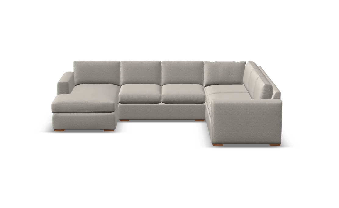 Nathan Luxe Express Ship 126" x 96" Sectional + Chaise
