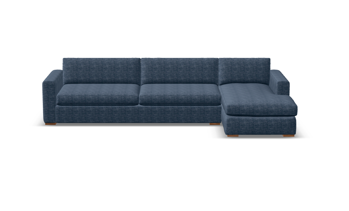 Nathan Luxe Express Ship 133" Sofa + Chaise