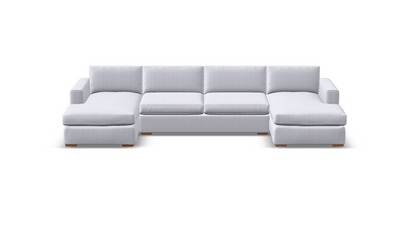 Nathan Luxe Express Ship 142" Dual Chaise Sectional