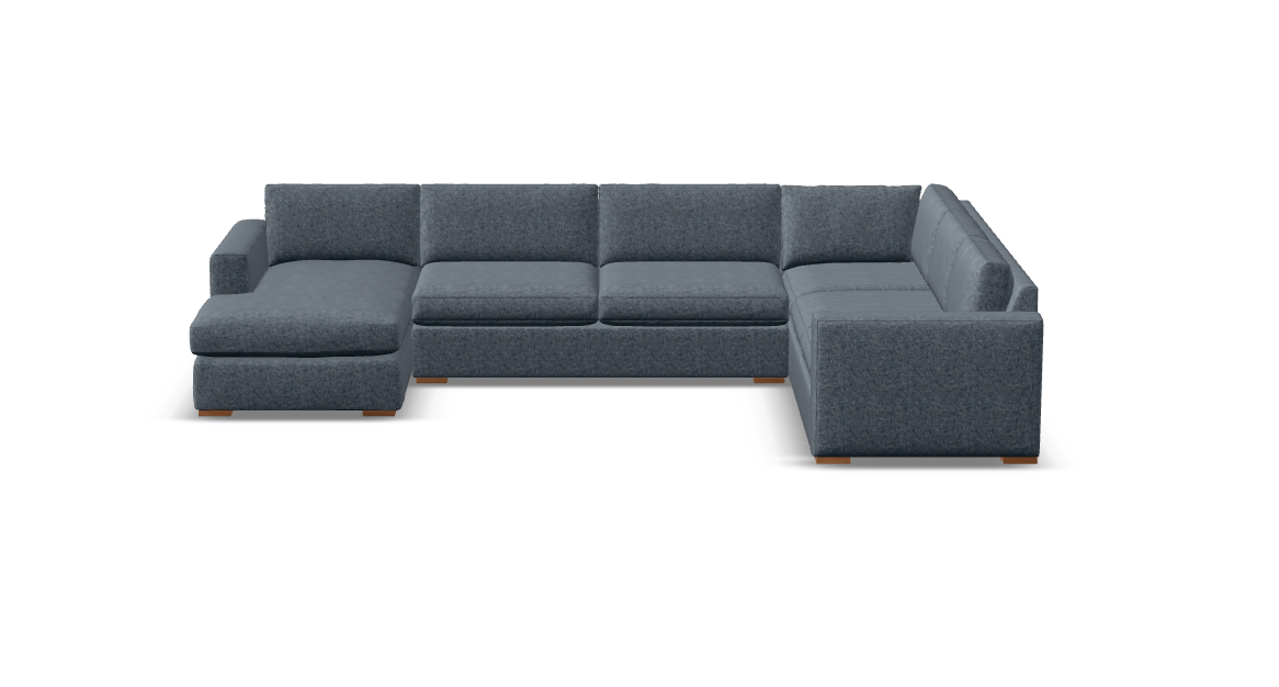 Nathan Luxe Express Ship 142" x 96" Sectional + Chaise