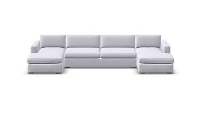 Nathan Luxe Express Ship 152" Dual Chaise Sectional