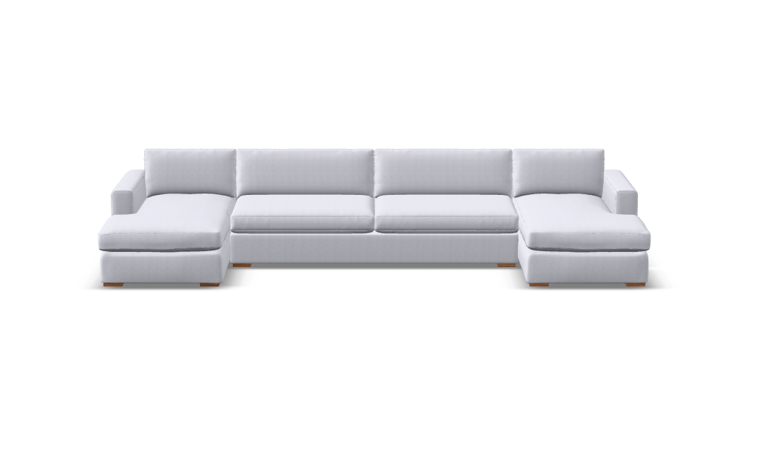 Nathan Luxe Express Ship 162" Dual Chaise Sectional