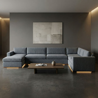 Nathan Luxe Express Ship 162" x 96" Sectional + Chaise