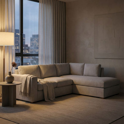 Nathan Luxe Express Ship 97" Sofa + Bumper Chaise