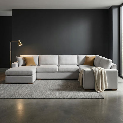 Nathan Luxe Express Ship 152" x 96" Sectional + Chaise