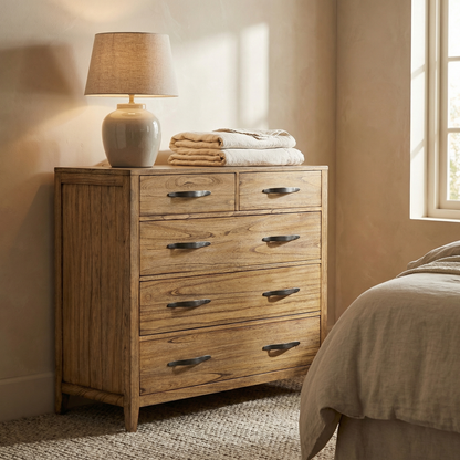 Provo 52" 5 Drawer Small Chest - Sandrift