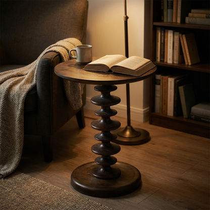 Ronnell 16" Mahogany End Table - Walnut