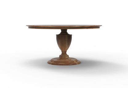 Clancy 60" Acacia Round Pedestal Dining Table - Natural