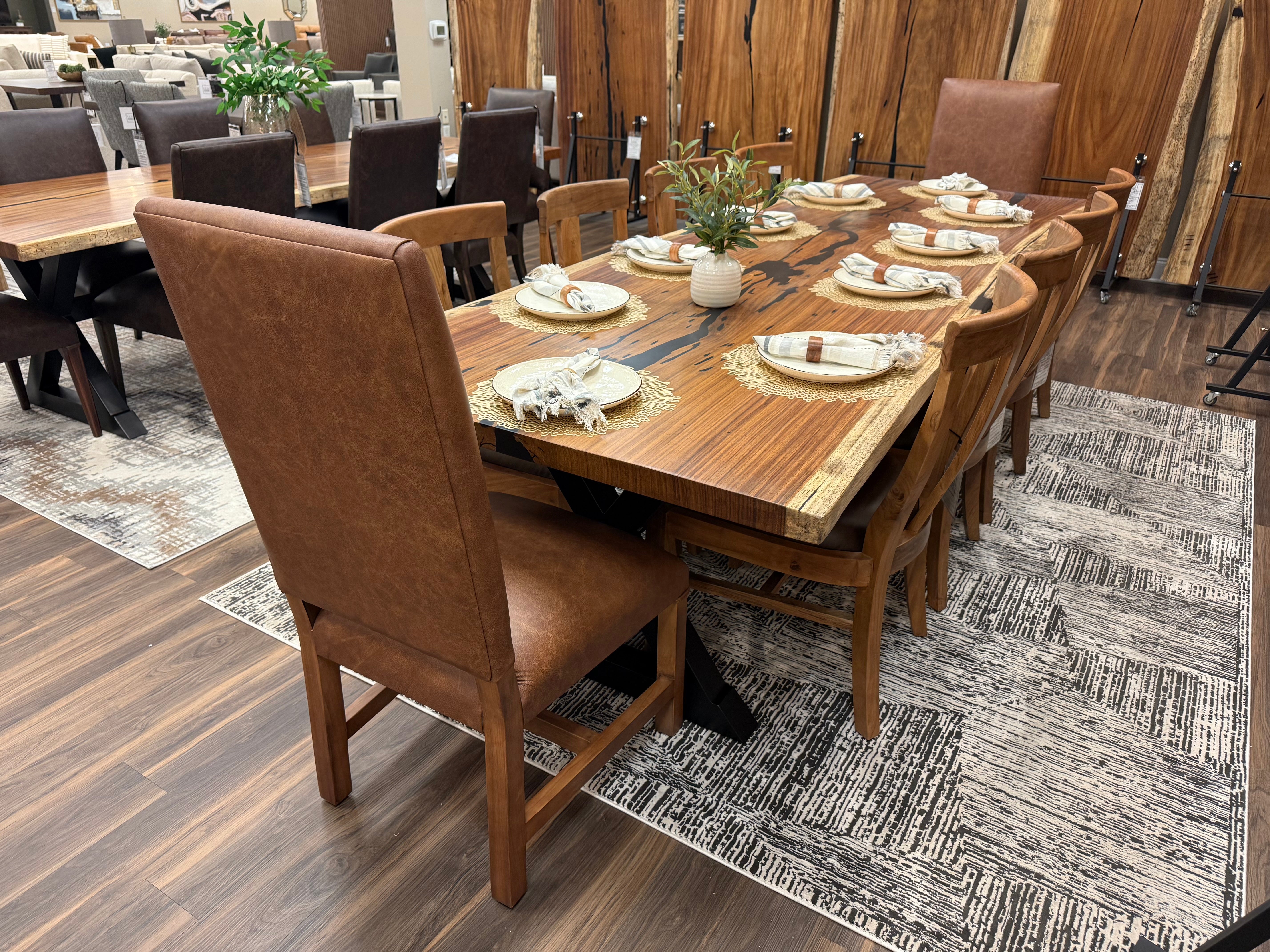 Nicoya 120" Guanacaste Live Edge Dining Table - Natural - SN398