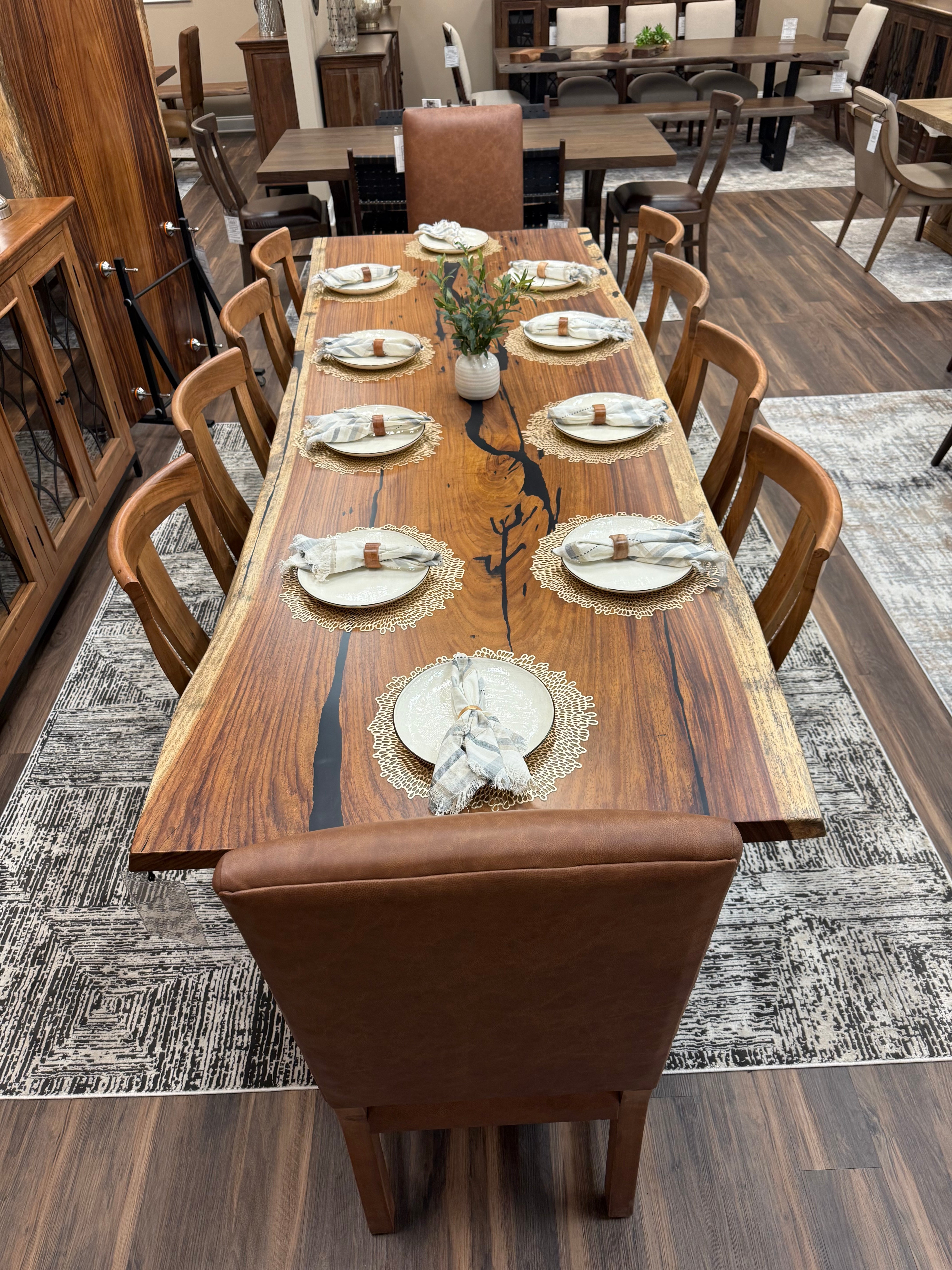 Nicoya 120" Guanacaste Live Edge Dining Table - Natural - SN398