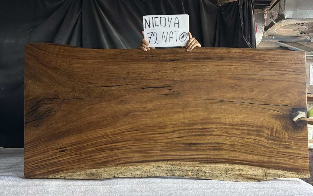 Nicoya 72" Guanacaste Live Edge Dining Table - Natural - SN567