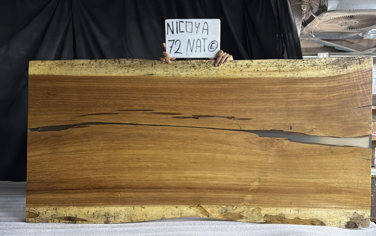 Nicoya 72" Guanacaste Live Edge Dining Table - Natural - SN601
