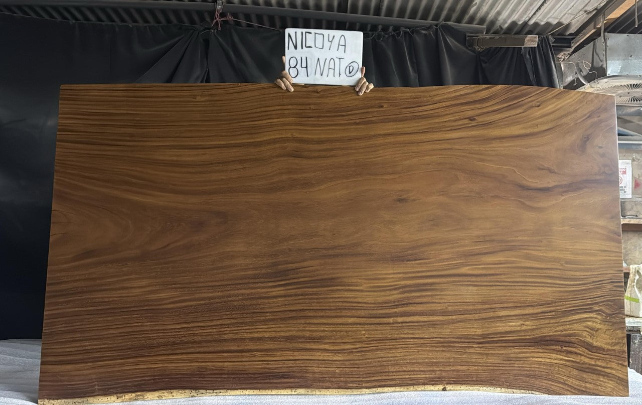 Nicoya 84" Guanacaste Live Edge Dining Table - Natural - SN604