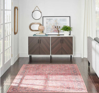 WCE - New Horizons Washable Area Rug - Brick