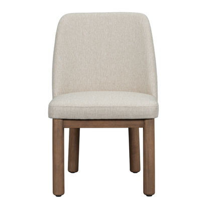 River 21" Upholstered Dining Chair - Cardamon Cream + Modern Mocha