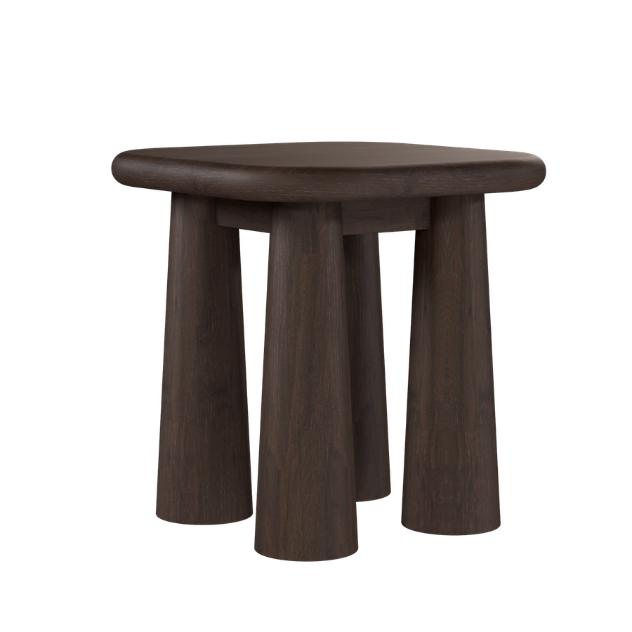 Caliste 22" Acacia End Table - Mocha
