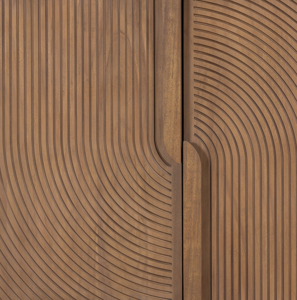 Halima 76" 2 Door Oak Sideboard - Warm Oak