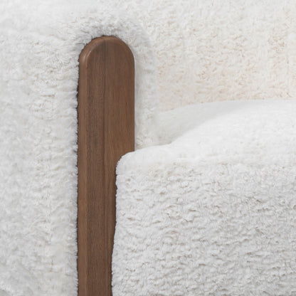 Arthur 40" Upholstered Chair - Arctic Cloud + Modern Mocha