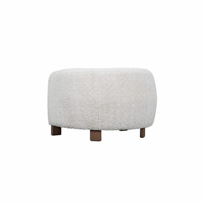 Arthur 40" Upholstered Chair - Arctic Cloud + Modern Mocha