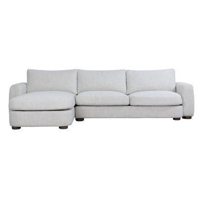 Brycen 114" 2 Cushion Sofa + LAF Chaise - Canvas Linen