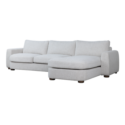Brycen 114" 2 Cushion Sofa + RAF Chaise - Canvas Linen