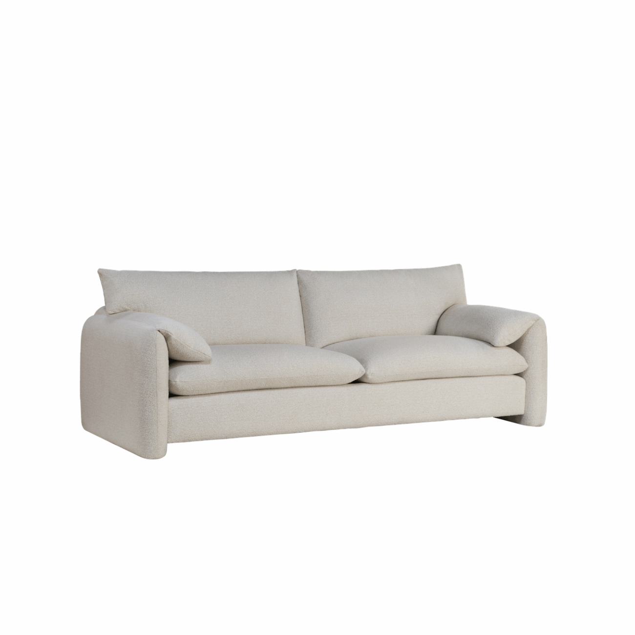 Safiya 94" 2 Cushion Sofa - Creamy Clay