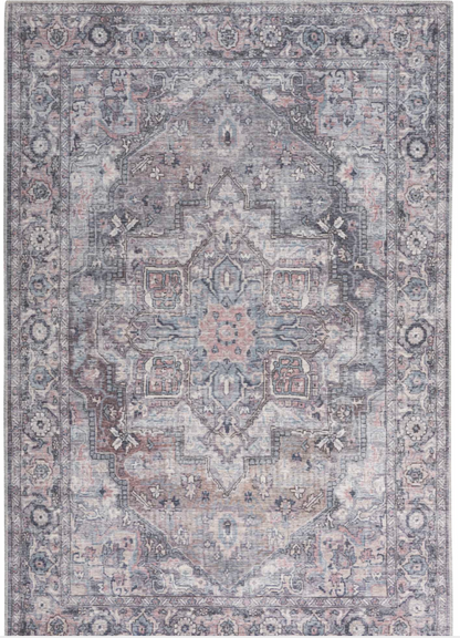 WCE - New Horizons Washable Area Rug - Grey/Multi