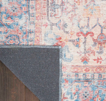 WCE - New Horizons Washable Area Rug - Blue/Multi