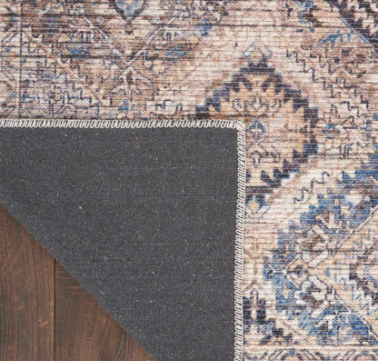 WCE - New Horizons Washable Area Rug - Ivory/Latte