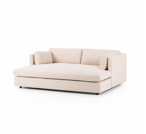 Archie 84" Bench Seat Theater Sofa - Thames Creme