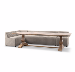 August L-Shape Dining Banquette - Orly Natural