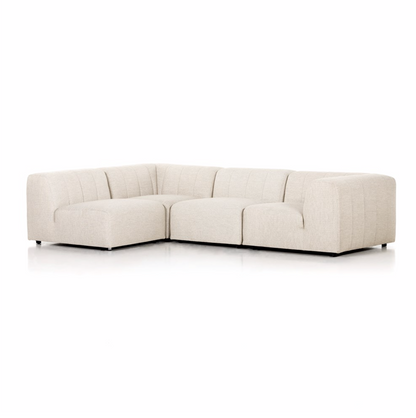 Gwyneth 121" 4 Cushion Outdoor Sectional - Sand