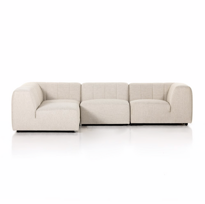 Gwyneth 121" 4 Cushion Outdoor Sectional - Sand