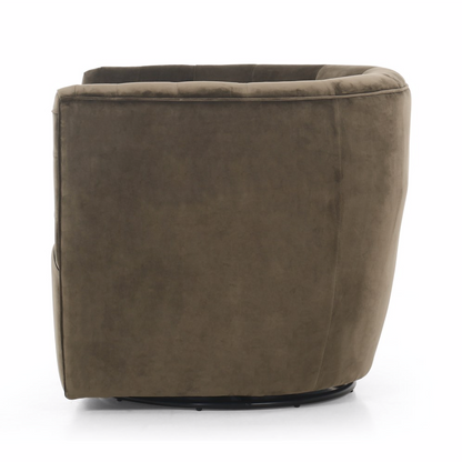 Hancock 33" Tufted Swivel Chair - Surrey Olive