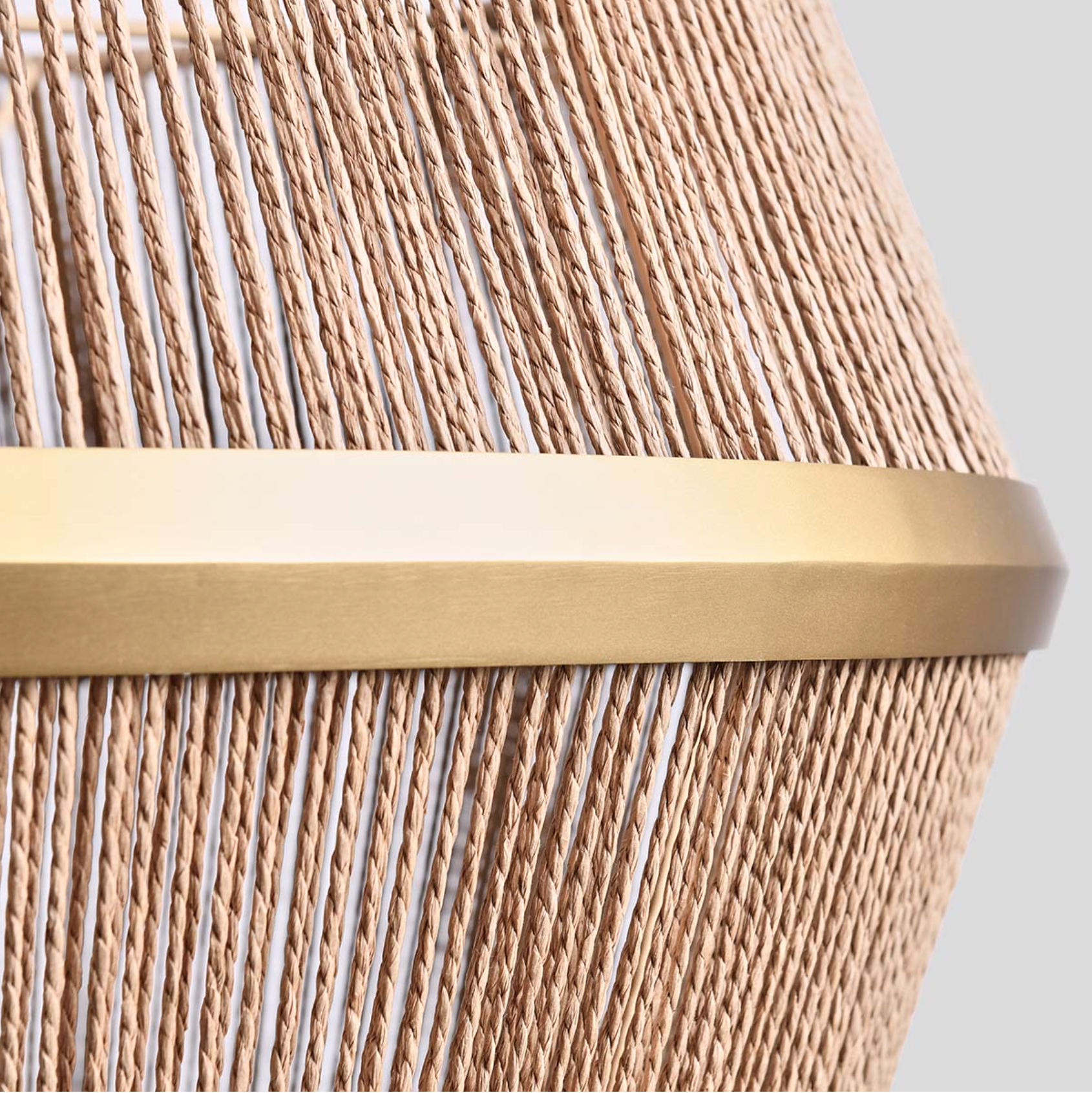 Welby 26" Rattan & Iron Chandelier