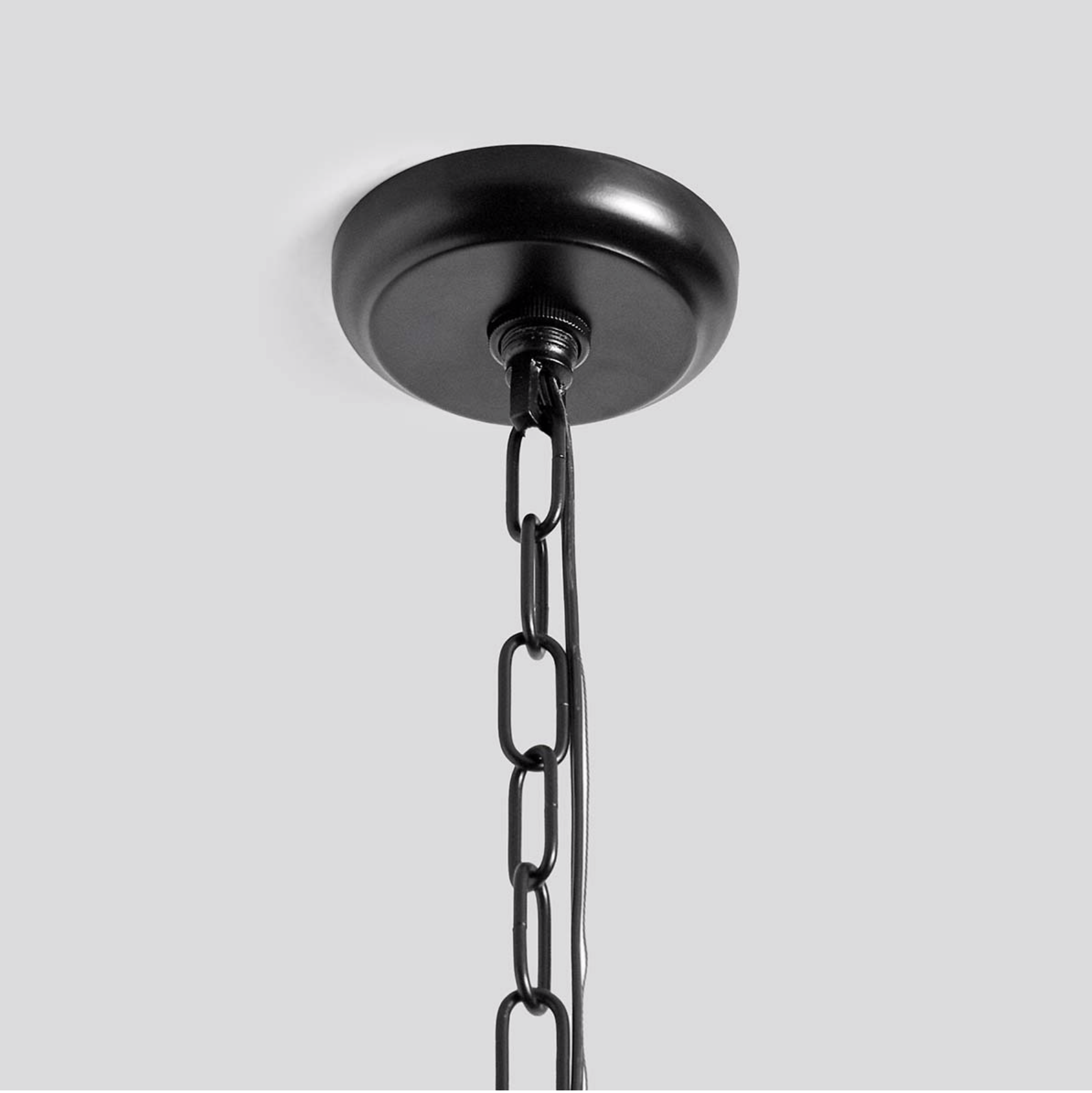Luzerne 20" Iron Chandelier - Black