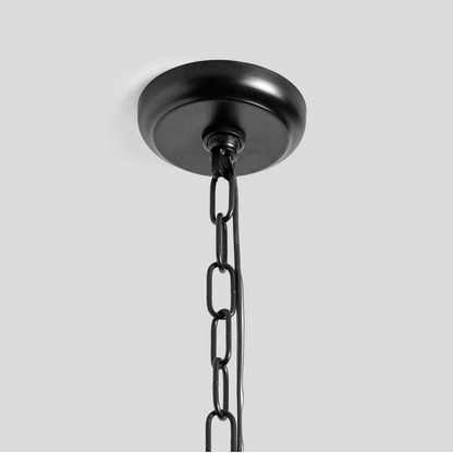 Luzerne 20" Iron Chandelier - Black