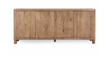 Owen 80" 4 Door Oak Sideboard - Natural Oak