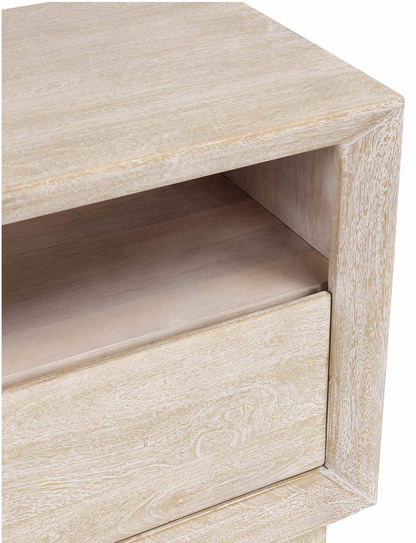 Reese 27" Single Drawer Nightstand - New White Wash
