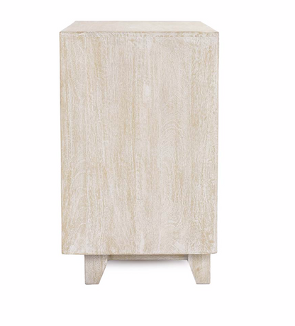 Reese 27" Two Drawer Nightstand - New White Wash