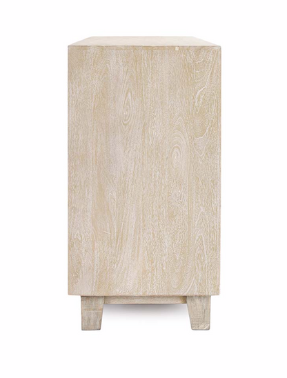 Reese 56" Six Drawer Dresser - New White Wash