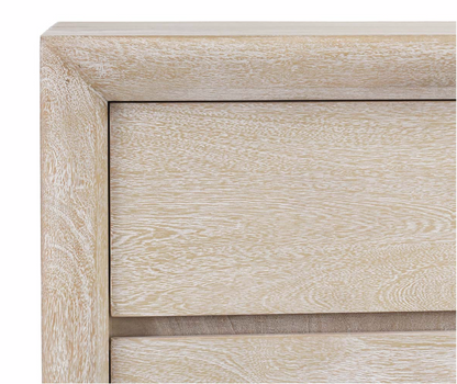 Reese 56" Six Drawer Dresser - New White Wash